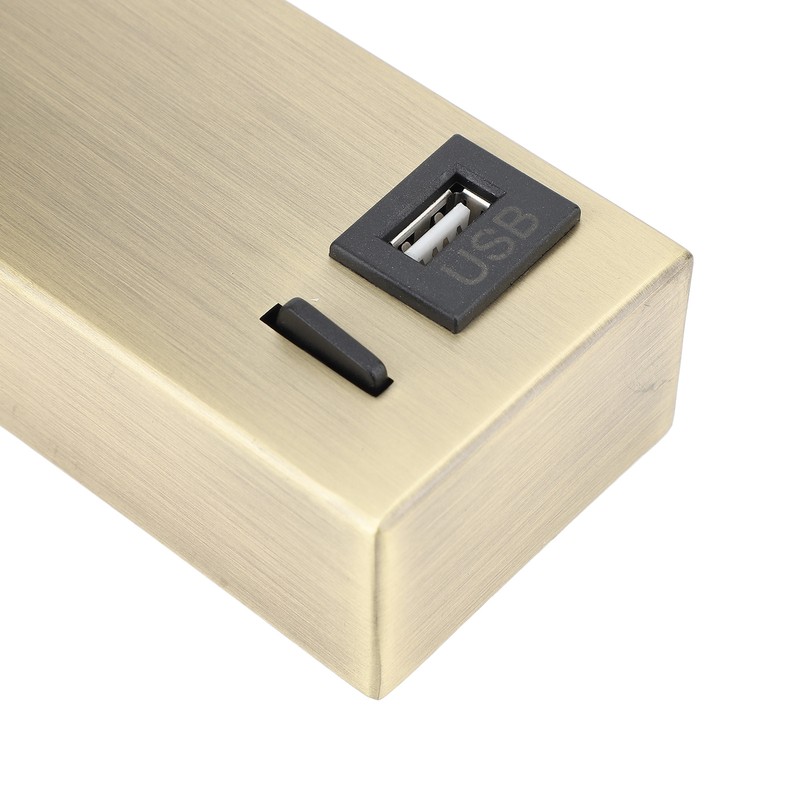 LED Wall Mounted Spotlight Adjustable Angle USB Port Design Stylish