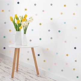 Wall Sticker for Kids Bedroom - Wall Stickers Wall Decals Boho Star for Nursery Wallpaper Kids Bedroom Classroom Wall Decor (Boho Star)