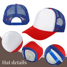 SATINIOR Blonde Mullet Wig for Men 70S 80S Rock Costume Sleeveless Shirt Metal Frame Blonde Sunglasses Hat (Small Shirt)