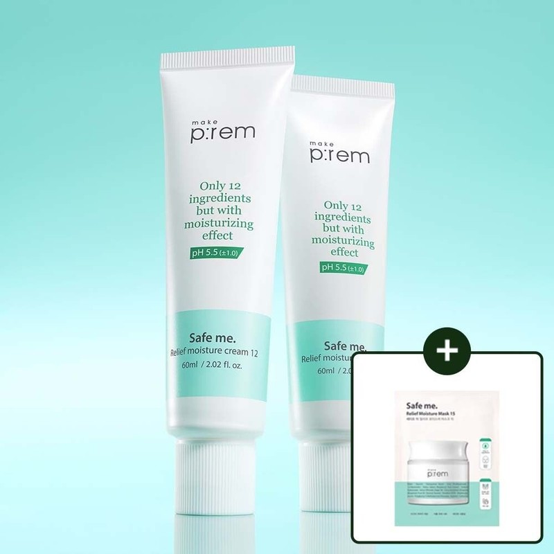 MakePrem (Hyundai Hmall) MakePrem Safe Me Relief Moisture Cream 60ml+60ml
