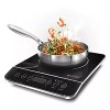 LP LIVING PLUS 1800W Electric Induction Cooktop Countertop Burner, 3