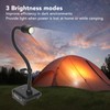 Gooseneck Work Light LED Cordless Lamp Rechargeable 2 USB Ports