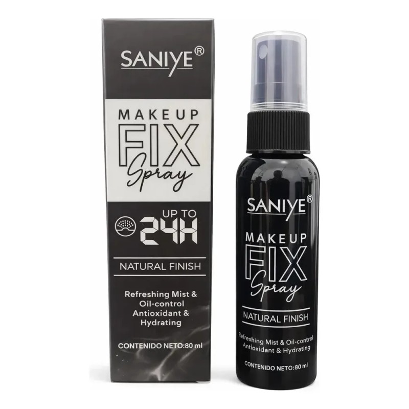 Kit 2 Fijadores De Maquillaje Saniye Fix Control Brillo Agua