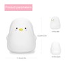 Soft Silicone Penguin Night Lights for Kids 7 Color LED