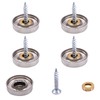 YXQ Mirror Screws Decorative Caps Cover Nails Brushed Stainless Steel
