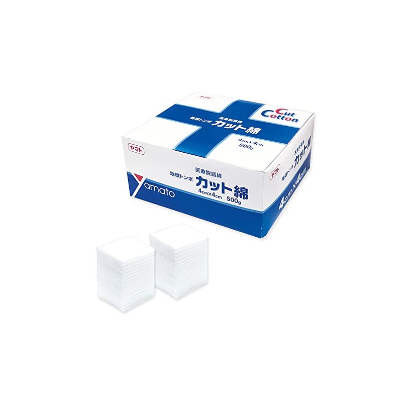 Medical Cut Cotton, 1.6 x 1.6 inches (4 x 4
