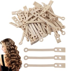 XUZOPIM Pack of 50 Perm Winder Rubber Perm Rods Set Hairdressing Tool DIY for Women Girls, Appropriate Thickness, Good Hand Feel, Good Elasticity