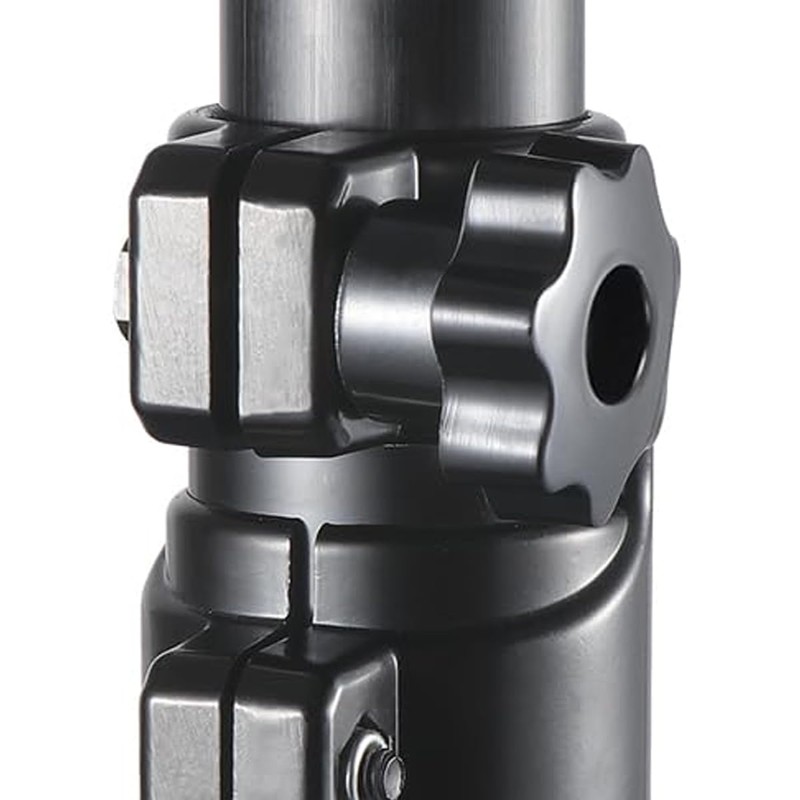 Laroal 10 PCS Star Knob M12 Black Plastic Through Hole