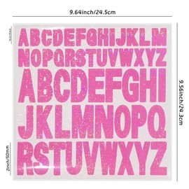 Starboling Letter Stickers,2 Inch+1 Inch Pink Alphabet Sticker,Self Adhesive Vinyl Letter Stickers Mailbox Numbers,for Crafts Outdoor Sign Wall Mailbox Windows Doors Car posterboard
