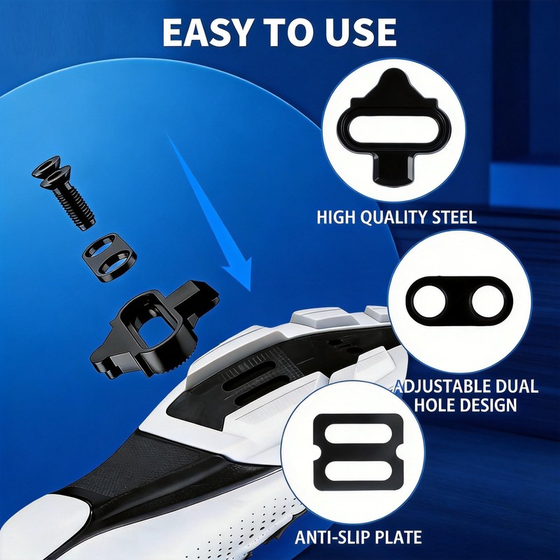 SPD Cleats Compatible with Shimano SH51 SH56, Bike Cleats Anti-Slip