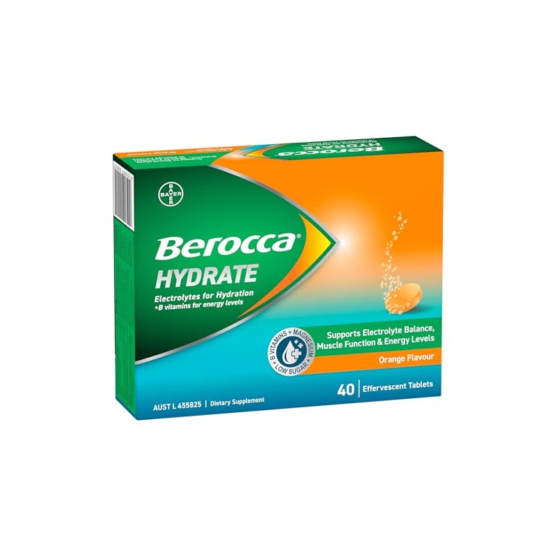Berocca Hydrate Orange 40 Tablets