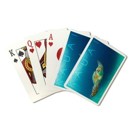 Kauai, Sea Turtle (Playing Card Deck, 52 Card Poker Size with Jokers)