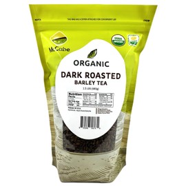 McCabe Organic Dark Roasted Barley Tea - Roast Barley Tea Organic | Rich with Fiber & Minerals | USDA and CCOF Certified | Product of USA | 1.5 Lbs (24 Oz)