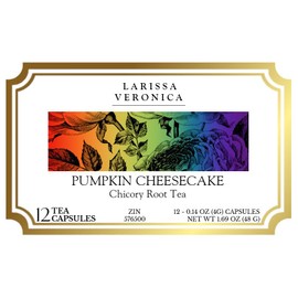 Pumpkin Cheesecake Chicory Root Tea (Single Serve K-Cup Pods) (12 pods, ZIN: 576500) - 2 Pack