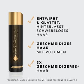 SEBASTIAN Professional Dark Oil - Scented Hair Care with Jojoba and Argan Oil - For Smooth, Voluminous Hair - For All Hair Types