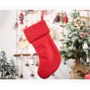18 Inches Knit Christmas Stockings 3 Pcs Large Knitted Stockings