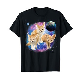 Funny Fennec Foxes in the Galaxy Fennec Fox T-Shirt