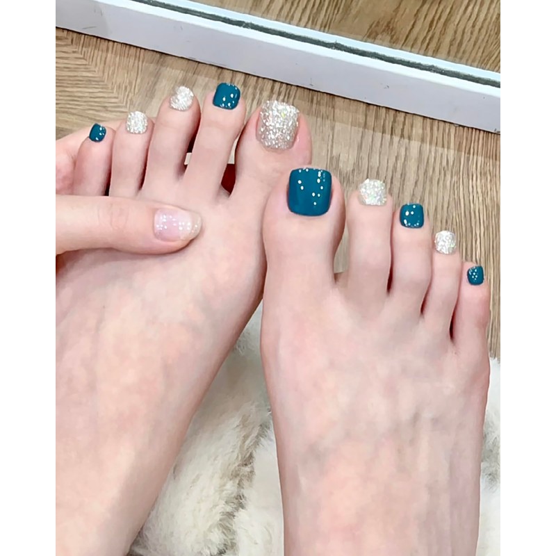 Nail Tips, 24 Pieces, Thumb Nail Seal, Foot False Nails,