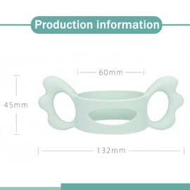RT 2 Stück Babyflaschen Griffe, Flaschengriff Halter, Baby Flaschengriffe Silikon, Weithals Babyflaschengriffe, Baby Silikon Flaschengriffe für Baby Kleinhand Greifdesign