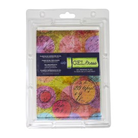 Gel Press Monoprinting Print Plate - A5 (14.8 x 21 cm) Gel Plate - Printmaking Supplies - Reusable Gel Printing Plate for Press Art for Card Making, Scrapbooking, Journaling, Arts & Crafts