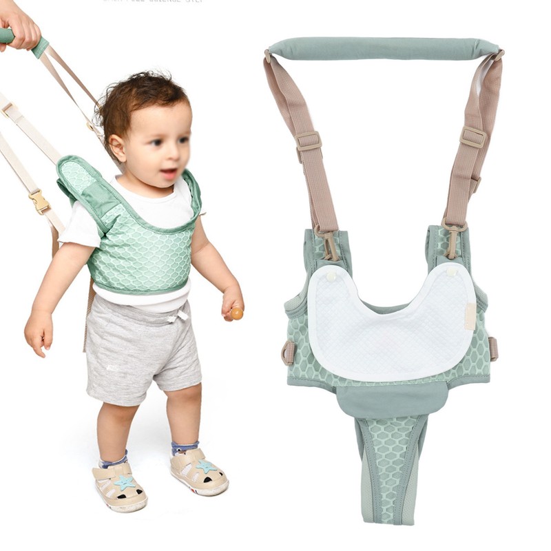 Baby Walking Harnesses Lightweight Adjustable Detachable Crotch Pad Handheld Toddler