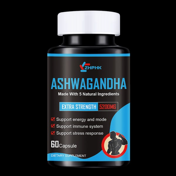 ZHPHK KSM-66 Ashwagandha 5200 Mg - Balance Mood, Reduce Stress,Increase