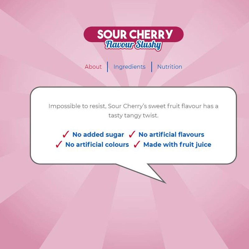 Slush Puppie Pouches Sour Cherry 6 Pack