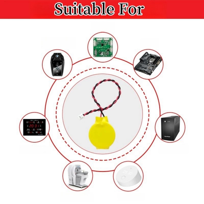 QLQXQTy 3V 2032 CMOS Battery with Wire Leads and MOLEX