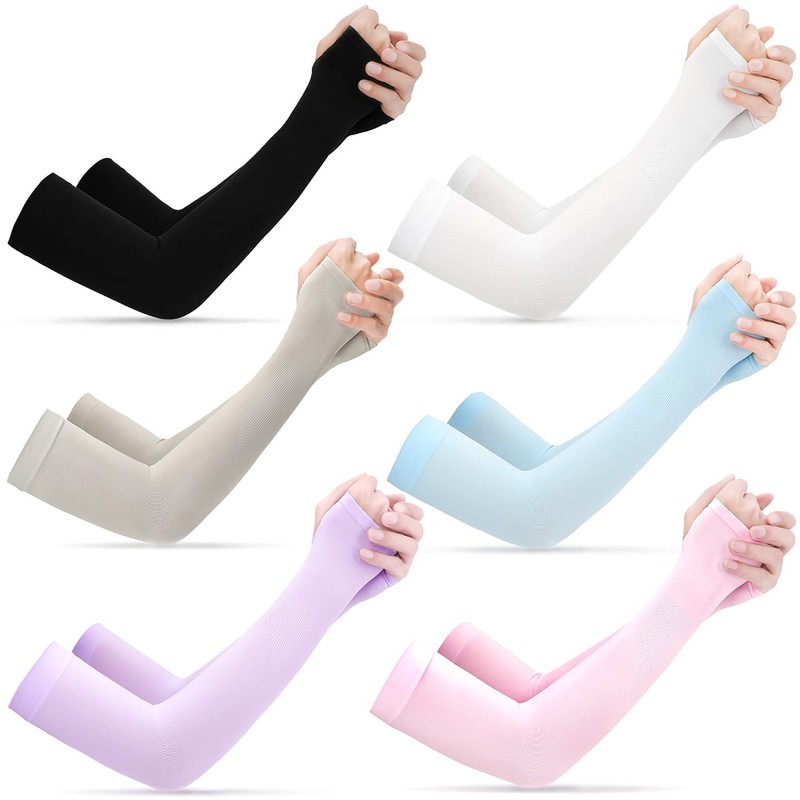 beister 6 Pairs of Sleeves Cooling Arm Warmers Cooling Arm