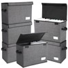 Chuangdi 6 Pcs Comic Book Storage Boxes, Back to School
