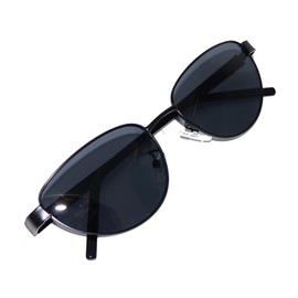 CYPHUS Cat Metal Men’s Women’s Unisex Date Glasses, UV Protection, UV Protection, Trend, Fashion, black matte/smoke