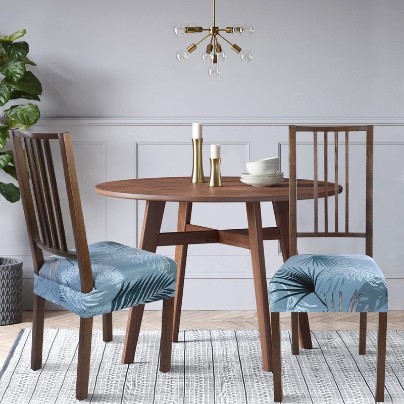SearchI Stretch Dining Chair Seat Covers Set of 6, Soft