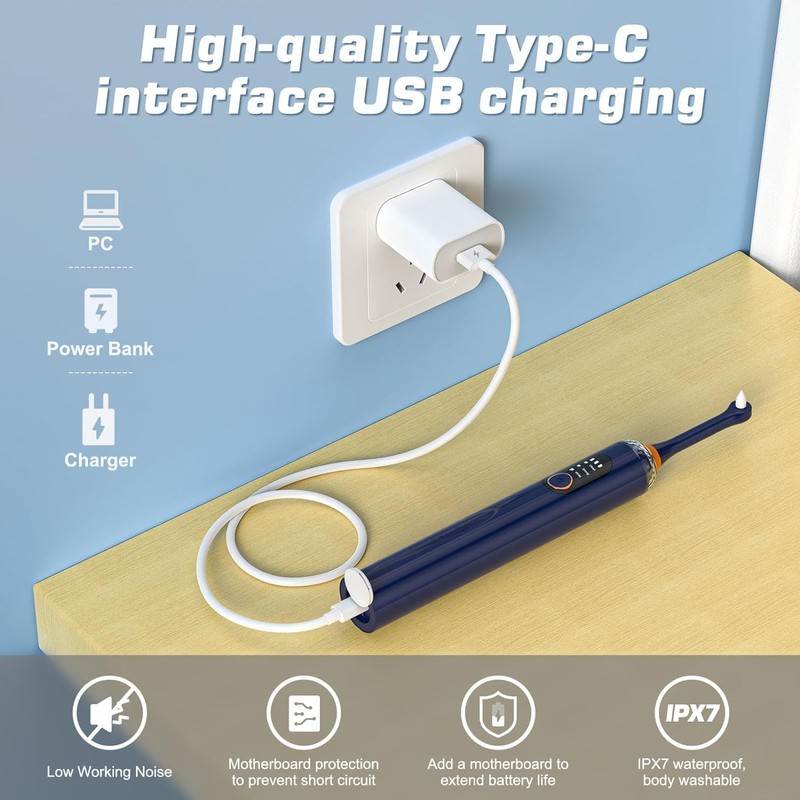 Tooth Polisher, Tooth Whitening Kit for Teeth Cleaning and Whitening,