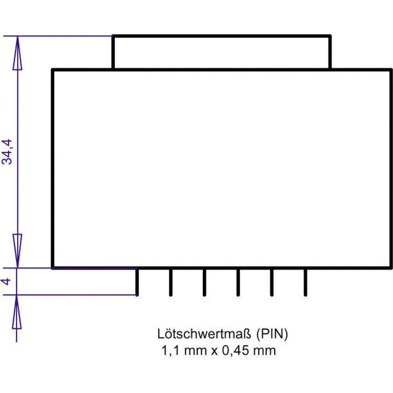 Printtr Ansformator 1 x 230 V 1 x 8 V/AC