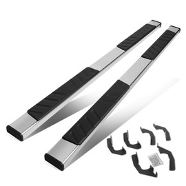 DNA MOTORING 5 Inches Running Boards Compatible with 05-22 Tacoma Double (Crew) Cab, Stainless Steel Side Step Nerf Bars, STEPB-ZTL-8184-SS