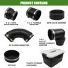 Sporacingrts RV and Camper Sewer Waste Plumbing Connection System Kit