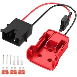 Flysoon Power Wheel Adapter for Milwaukee 18V Battery,Power Wheel Battery Converter Kit with Fuse & Switch and Wire Harness Connector,Compatible with Fisher-Price 12V Ride-Ons