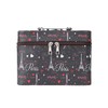 Nollia Paris-Themed Makeup Train Case – Portable Cosmetic Storage Organizer,