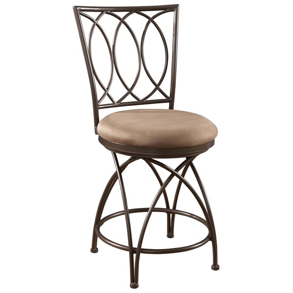 Powell Big and Tall Metal Crossed Legs Counter Stool, 9.49"
