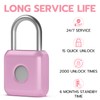 Fingerprint Padlock eLinkSmart Gym Locker Lock for Girls Women with