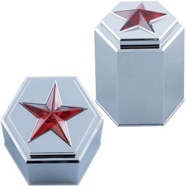 Jet Inoue 500552 Nut Cover Kira, 1.6 inches (41 mm), 8 Pieces, Red