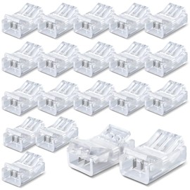 Innfeeltech Pack of 20 Strip Connector Wire Quick Connector for 10 mm 3 Pin LED Light Strip Cable to LED Light Srtip