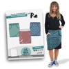 JULENDO Sewing Pattern Jersey Skirt in Wrap Look Pia Size