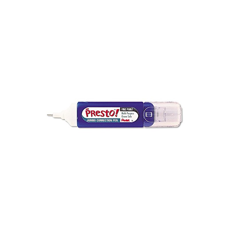 Pentel(R) Presto(TM) Jumbo Correction Pen, Fine Point, 12 ml