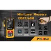 PREXISO Mini Laser Measure 40M/135Ft Rechargeable Digital Laser Distance Meter