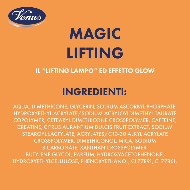 Venus, Magic Lifting Lampo Effetto Glow, Con Vitamina C, Creatina