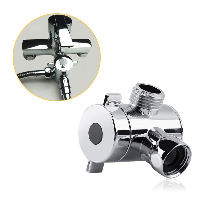 Diverter Faucet Shower Head Multifunctional 3 Way Adapter Shower Head