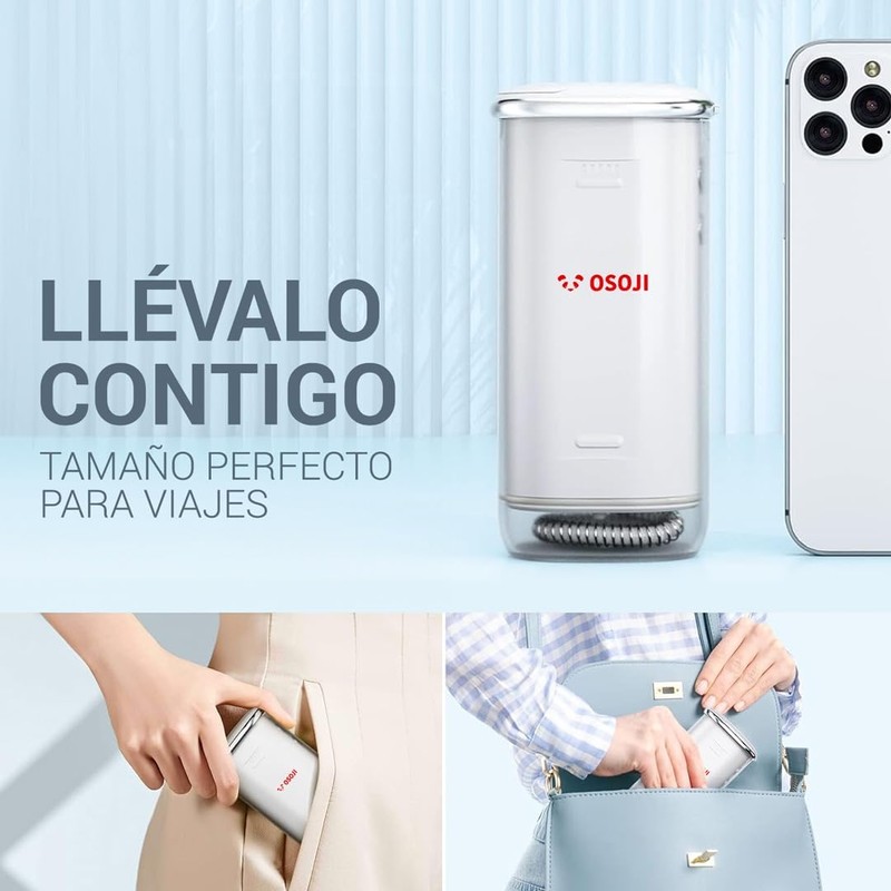 OSOJI F100 Irrigador Bucal Inalámbrico Presión Ajustable, 4 Boquillas IPX7