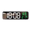 Tuperoymse Digital Wall Clock Temperature and Humidity Display Night Mode