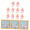 Housoutil 10pcs Bulk Lip Gloss Bottles Abs Material Shaped Lip